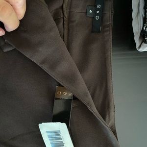 New S&D brown dress pants